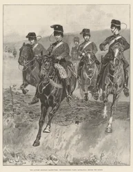 The Autumn Military Manoeuvres, Reconnoitring Party retreating before the Enemy